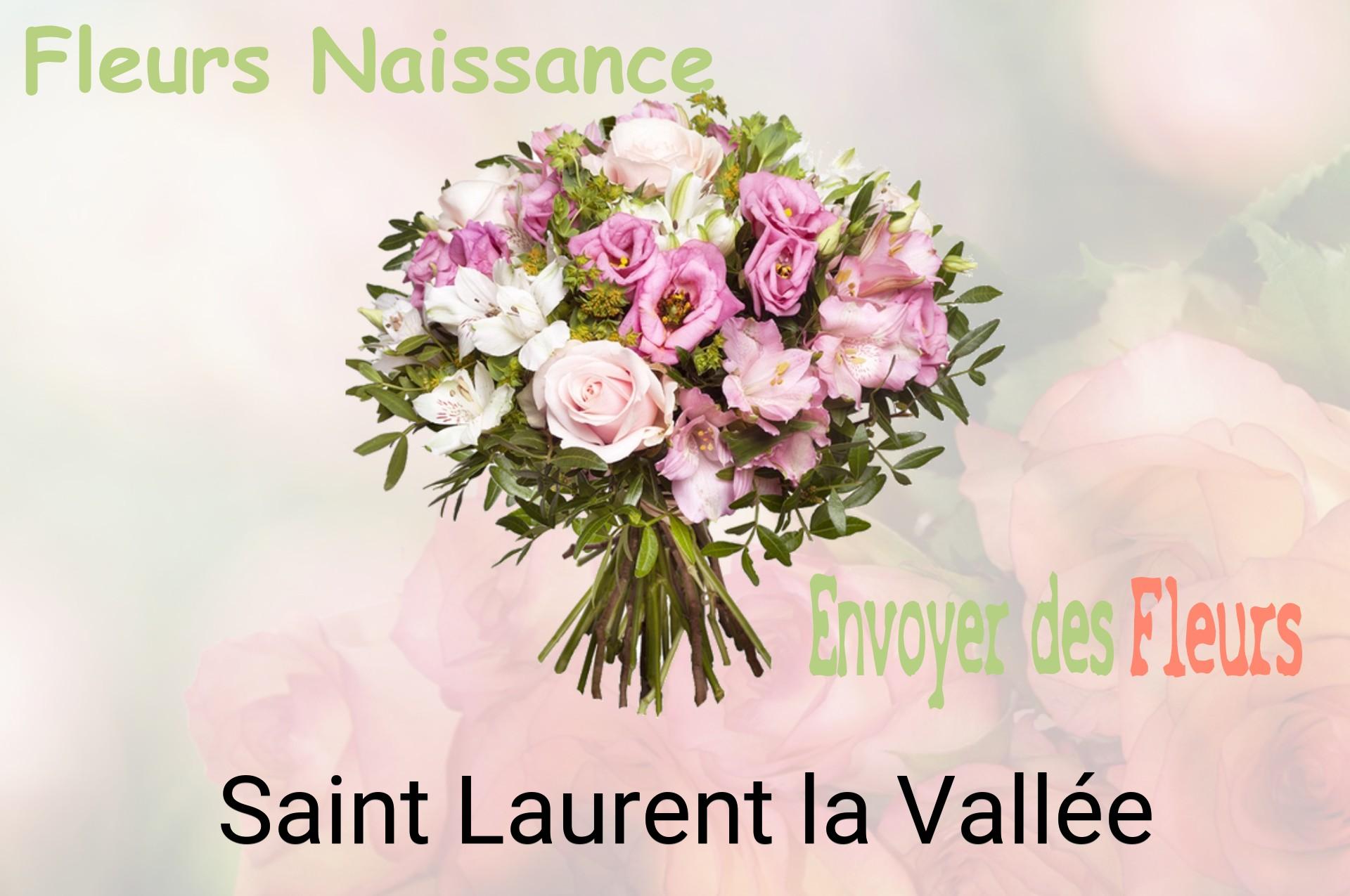 Bouquet de fleurs de naissance livré à Saint-Laurent-la-Vallée
